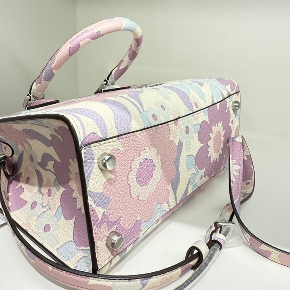 Coach CBM08 Maggie Small Tote Bag With Floral Print - Picture 7 of 7